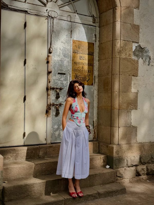 Jamun Soda- Aaila! Halter Top | Handblock Cotton Prints