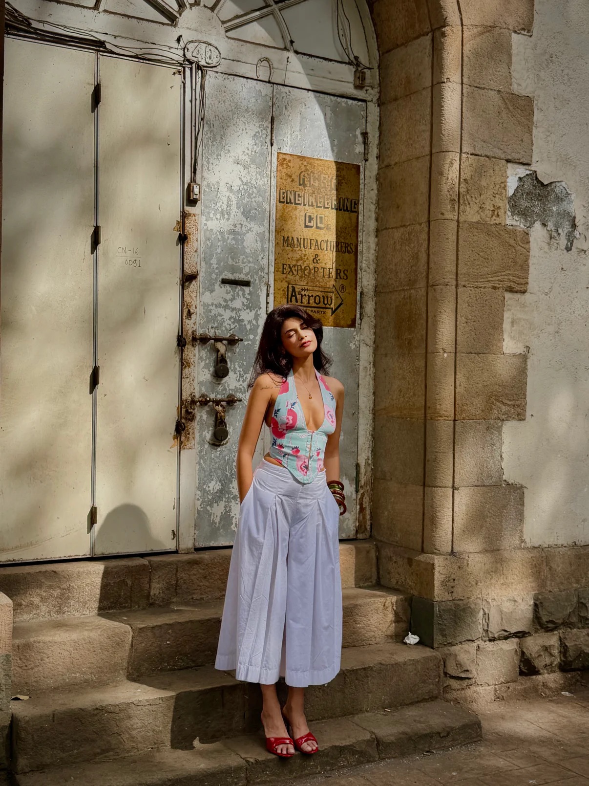 Jamun Soda- Aaila! Halter Top | Handblock Cotton Prints - Image 2