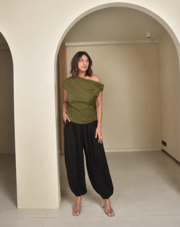 Why So Blue – One Shoulder Top