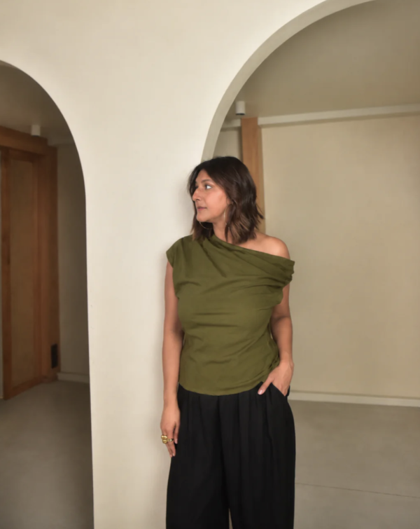 Why So Blue – One Shoulder Top