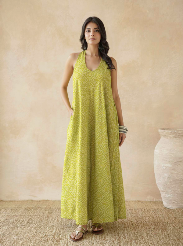 Good Hand- Cotton Printed Aline Moana Dress