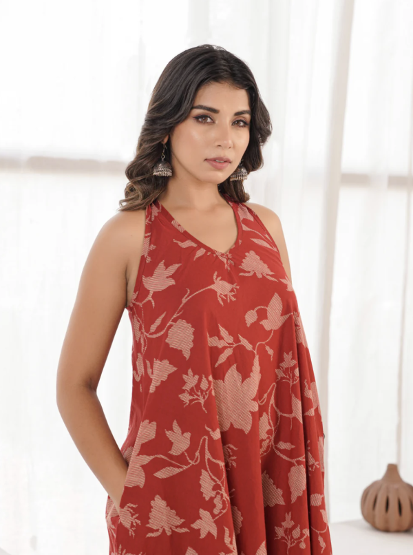 Good Hand- Cotton Printed Aline Moana Dress