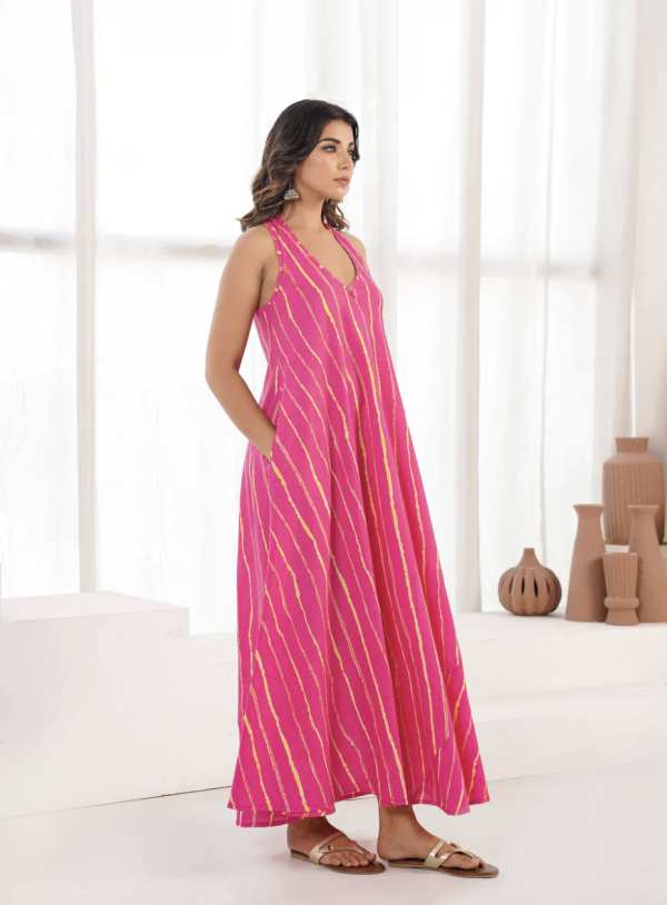Good Hand- Cotton Printed Aline Moana Dress