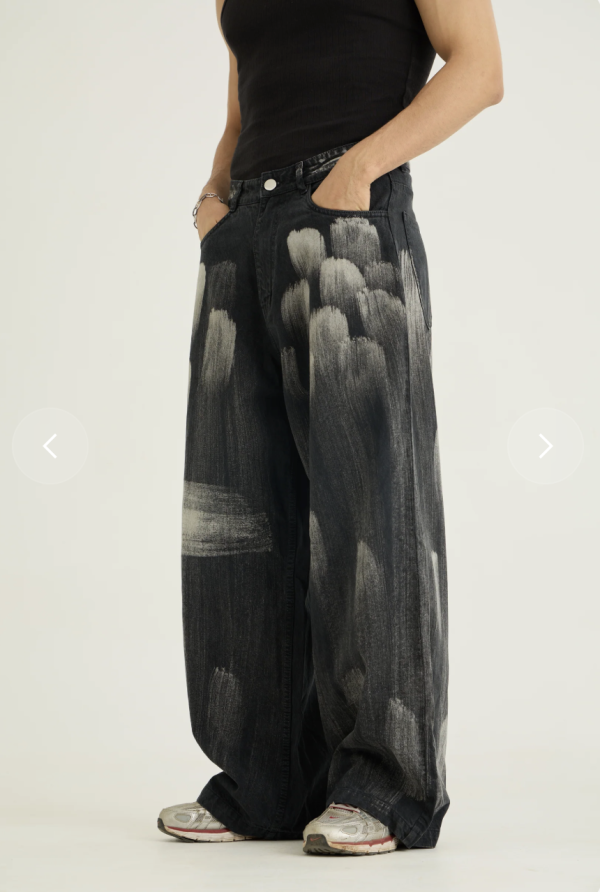 Chapter2 Drip- Brushed Baggy Denims