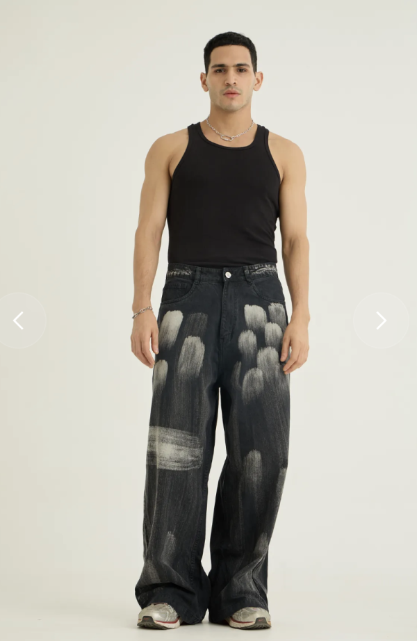 Chapter2 Drip- Brushed Baggy Denims