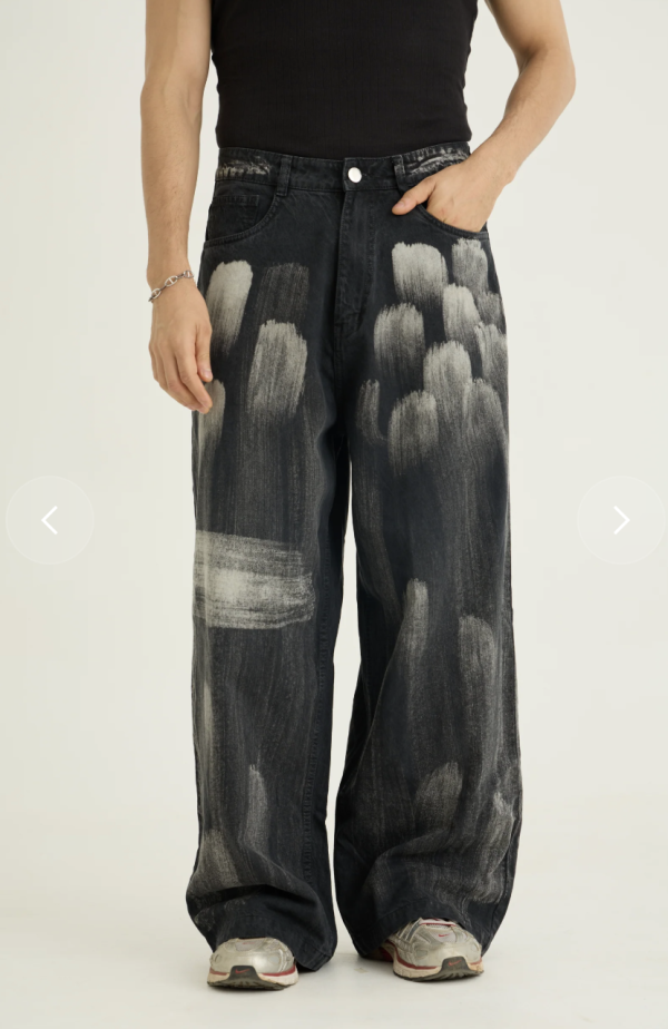 Chapter2 Drip- Brushed Baggy Denims