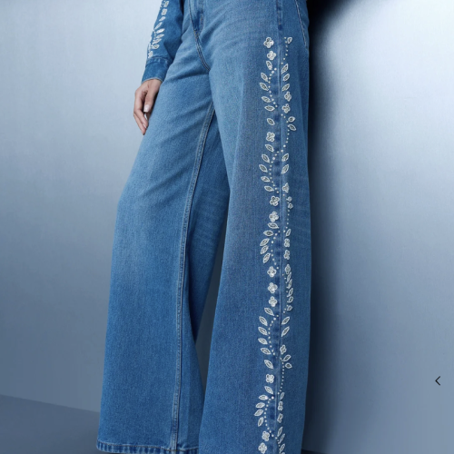 Screenshot 2026-07-15 at 6.59.32 PM Bluer- Hand Embroidered Floral Straight Jeans