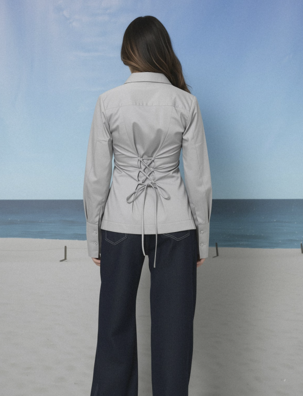 Blue Brew- ELARA SHIRT FROST GREY