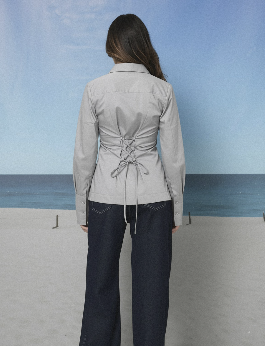 Blue Brew- ELARA SHIRT FROST GREY - Image 6