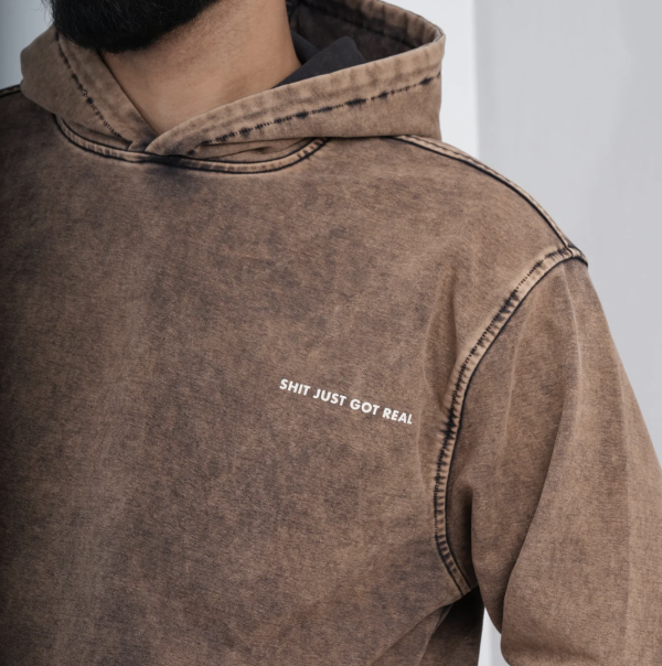 Blue Brew- GOD SAVES BROWN HOODIE
