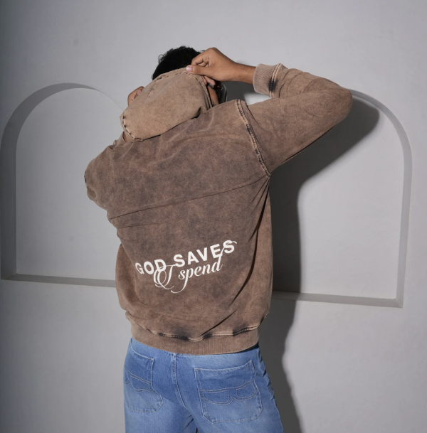 Blue Brew- GOD SAVES BROWN HOODIE