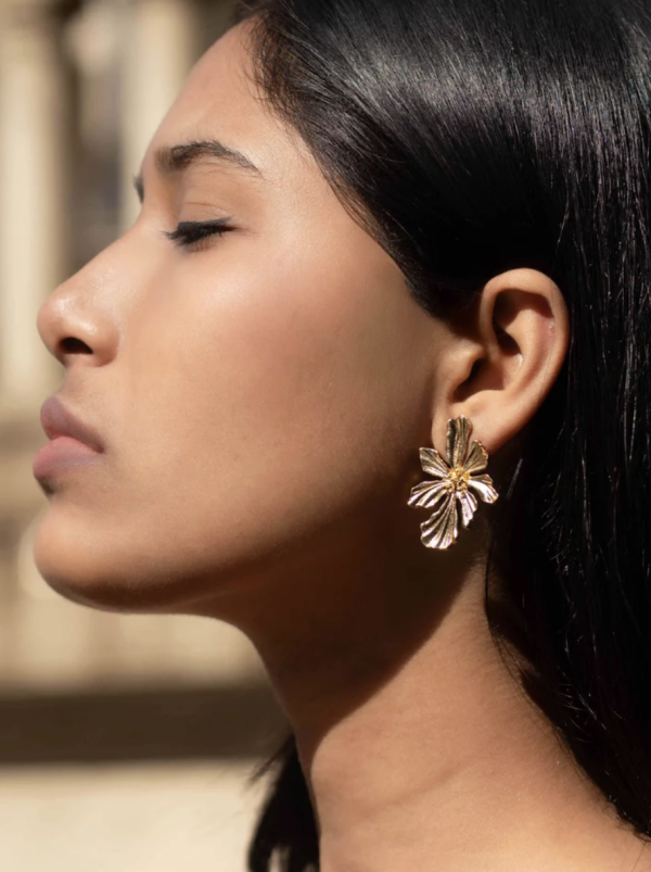 LILI ORIGIN- Golden Bloom Flower Earring