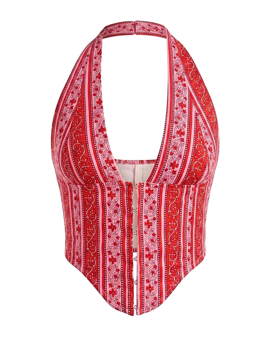 Jamun Soda- Aaila! Halter Top | Handblock Cotton Prints - Image 4