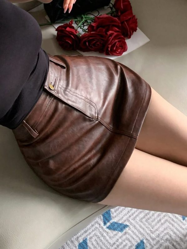 Leather Mini Skirt