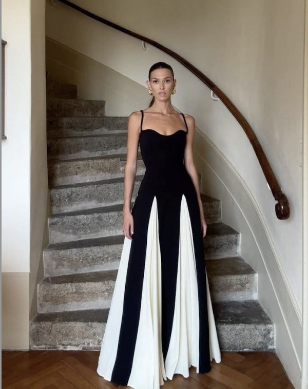 Monochrome Drama Dress