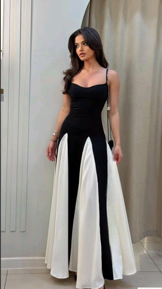 Monochrome Drama Dress